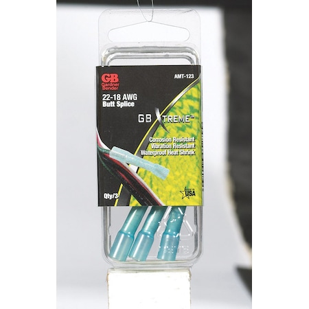 Gardner Bender Butt Splice Wire Connector, 14 AWG Max, 3 PK AMT-123